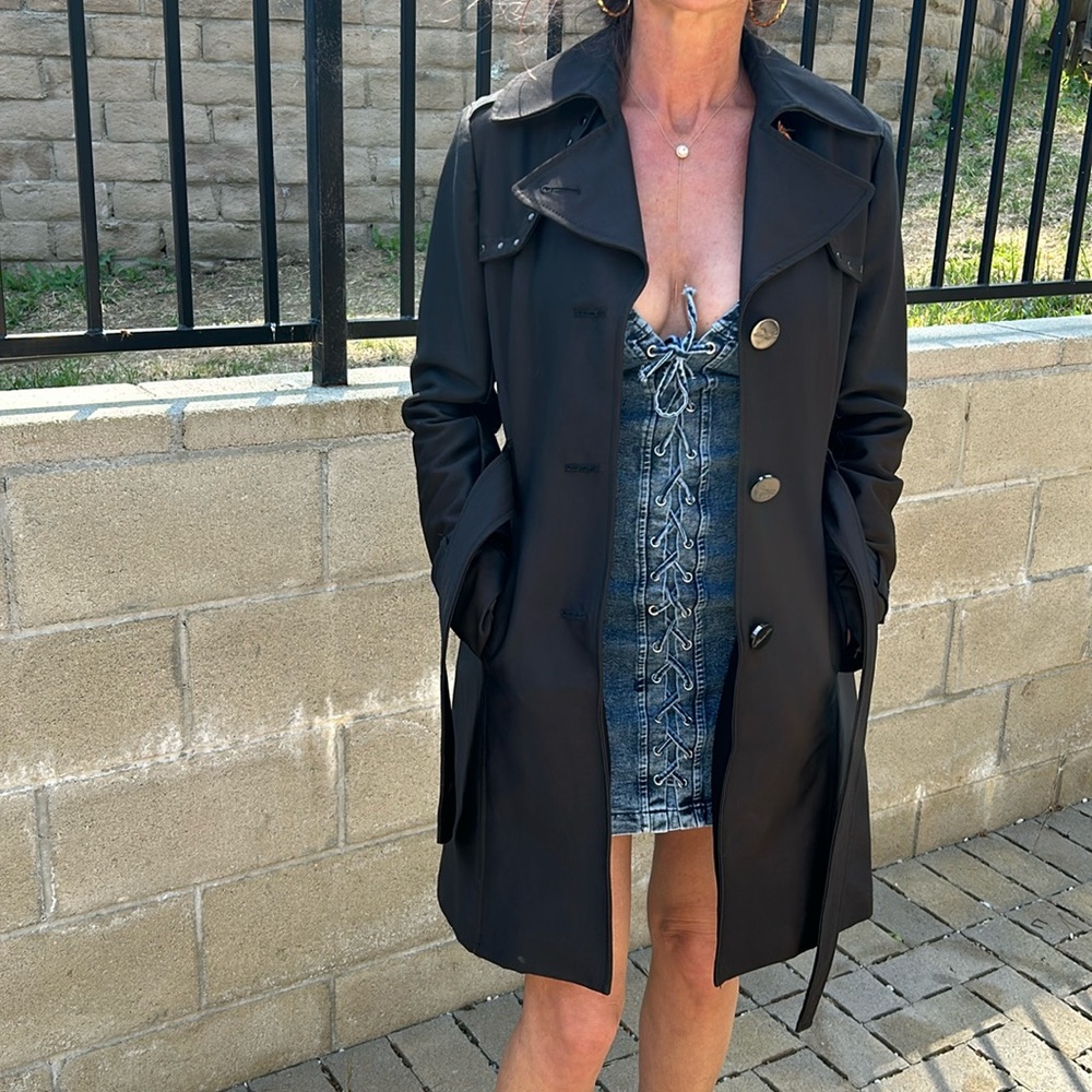 Long black coat, worn twice